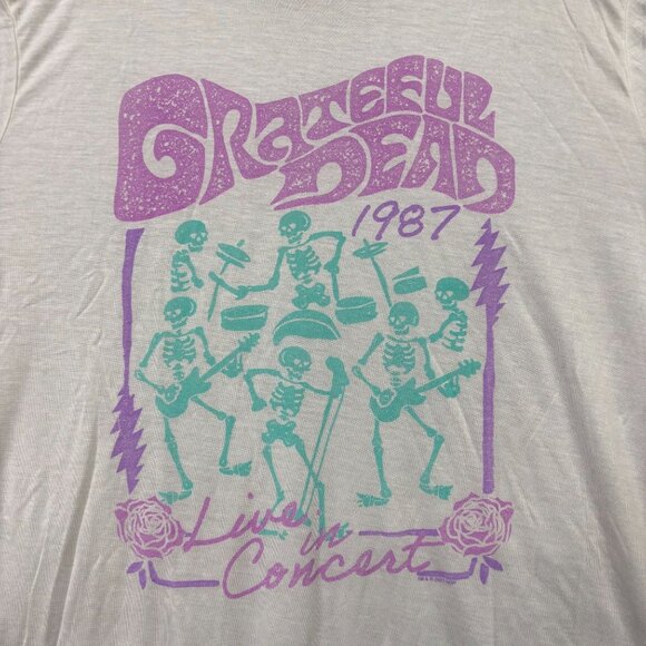 Grateful Dead 1987 The Dead Live in Concert Band T-Shirt XL - Picture 2 of 4